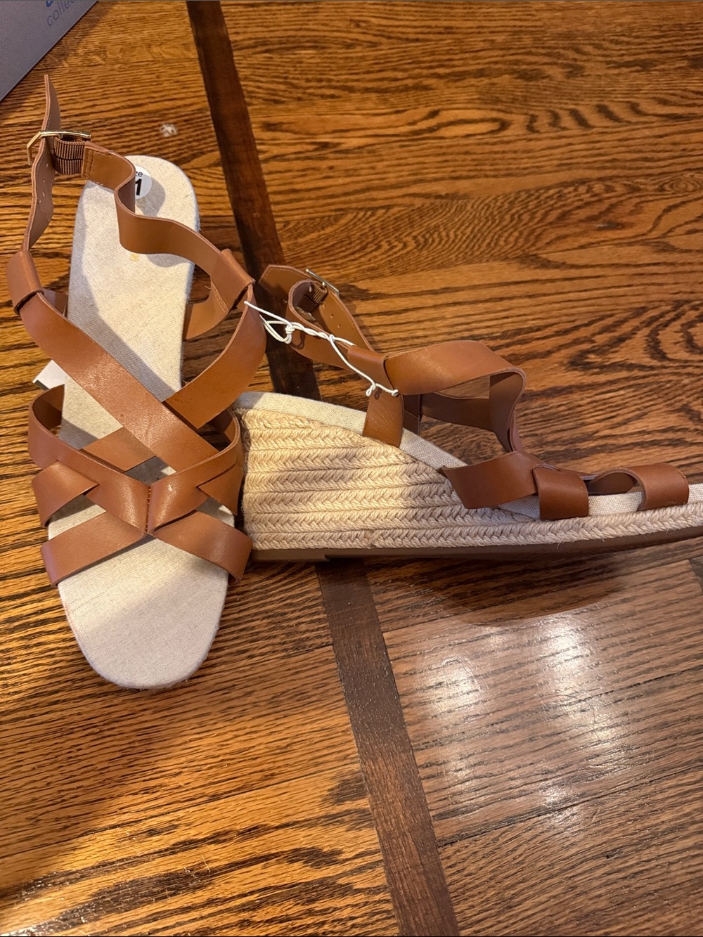 Cole Haan Brown Wedge Espadrille Sandals - Women 11 new